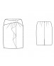 Fashion Designer Sewing Patterns - Structured Ruffle Front Pencil Skirt