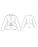 Fashion Designer Sewing Patterns - Peplum Long-Sleeved Jacket