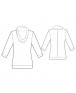 Fashion Designer Sewing Patterns - Cowl Neck Knit Top