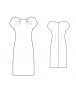 Fashion Designer Sewing Patterns - Dropped Shoulder Boat Neck Dress