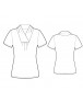 Fashion Designer Sewing Patterns - Short-Sleeved Cowl-Neck Blouse
