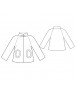 Fashion Designer Sewing Patterns - High-Collar Raglan Sleeve Jacket