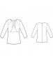 Fashion Designer Sewing Patterns - Draped Bodice Knit Top