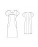Fashion Designer Sewing Patterns - Front Slit Knit Dress