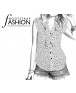 Fashion Designer Sewing Patterns - Buttonfront V-Neck Blouse With Front Ruffles and Petal Sleeves