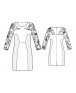 Fashion Designer Sewing Patterns - Sculped Sheer Sleeves Dress
