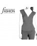 Fashion Designer Sewing Patterns - Capped-Sleeve V-Neck Jacket