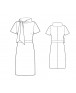 Fashion Designer Sewing Patterns - Scarf Collar Knit Dress