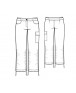 Fashion Designer Sewing Patterns - Shirred-Leg Thigh-Pocket Jeans
