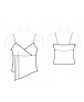 Fashion Designer Sewing Patterns - Asymmetrical Spaghetti-Strap Top