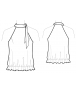 Fashion Designer Sewing Patterns - Halter Style Blouson Top