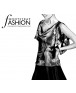 Fashion Designer Sewing Patterns - Cowl Neck Split Sleeve Top