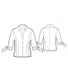 Fashion Designer Sewing Patterns - Button-Down Blouse with Ties