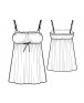 Fashion Designer Sewing Patterns - Ruched Front Chemise