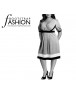 Fashion Designer Sewing Patterns - Surplice Puff Sleeve Empire Waist Dress