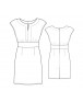 Fashion Designer Sewing Patterns - Dropped Shoulder Keyhole-Neck Dress