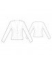 Fashion Designer Sewing Patterns - Fitted Draped Collarless Jacket