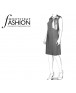 Fashion Designer Sewing Patterns - Sleeveless Dress with Tied Neckline