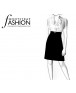 Fashion Designer Sewing Patterns - Short-Sleeved V-Neck Ruffle Dress