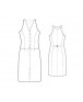Fashion Designer Sewing Patterns - Sleeveless V-Neck Vest-Front Dress