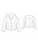 Fashion Designer Sewing Patterns - Two-Pocket Jacket with Draped Hood