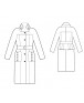 Fashion Designer Sewing Patterns - Military Style Fitted Coat