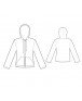 Fashion Designer Sewing Patterns - Zipper Front Knit Hoodie