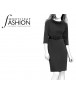 Fashion Designer Sewing Patterns - Belted Portrait Stand Collar Dress