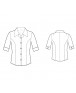 Fashion Designer Sewing Patterns - Short-Sleeved Tailored Button-Down Shirt