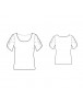 Fashion Designer Sewing Patterns - Scoop-Neck Short-Sleeved Top