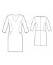 Fashion Designer Sewing Patterns - Scoop-Neck, Drop-Waist Dress