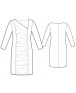 Fashion Designer Sewing Patterns - Asymmetrical Neck Draped Knit Dress